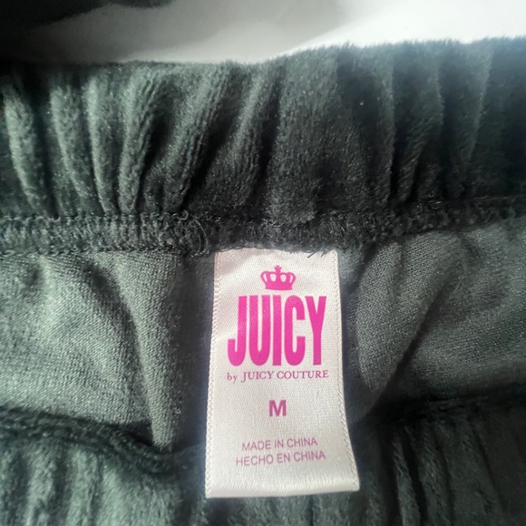 Juicy Couture Womens Plush Black Pajamas Sz M - Picture 4 of 4